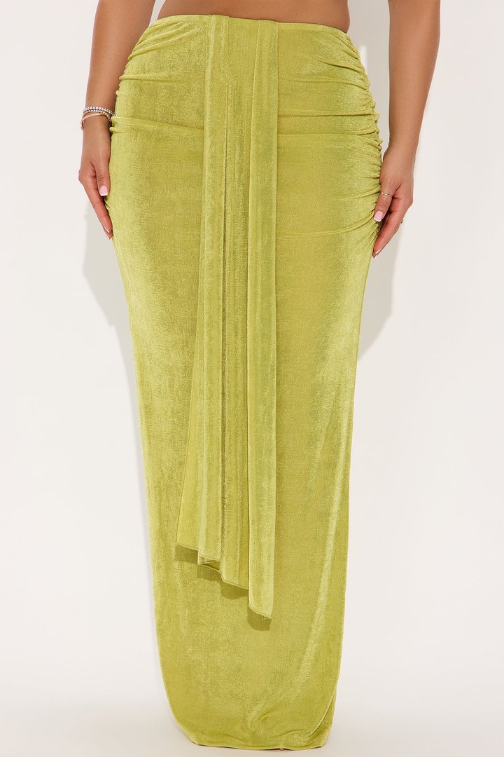 Let's Getaway Slinky Knit Maxi - Green