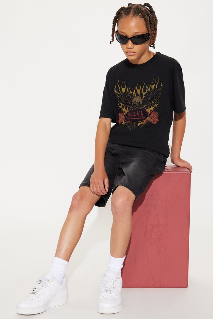 Mini Von Dutch Eagle Short Sleeve Tee - Black