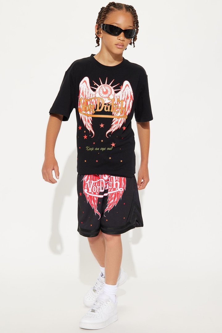 Mini Von Dutch An Eye Out Short Sleeve Tee - Black