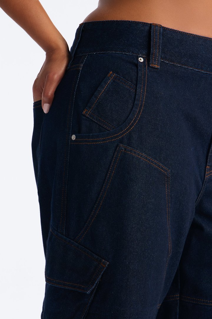North End Denim Jorts - Dark Denim