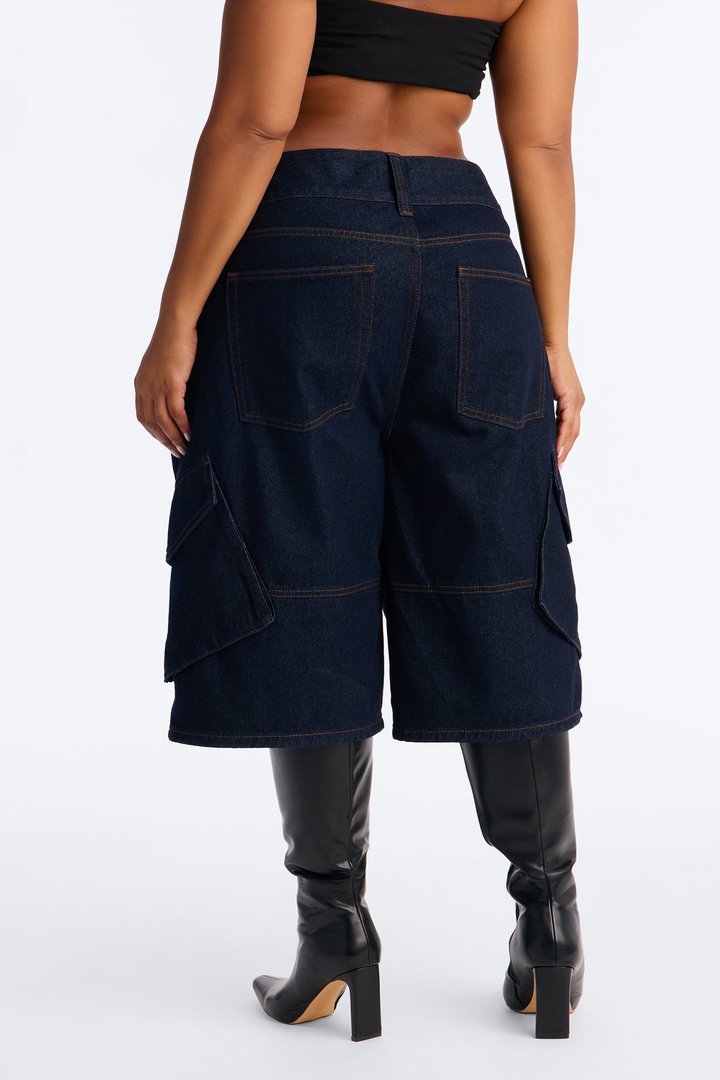 North End Denim Jorts - Dark Denim
