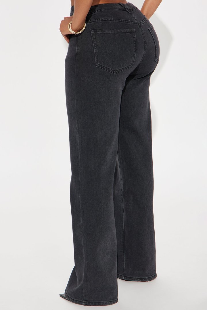 Bonafide Basic Straight Leg Jeans - Black Wash