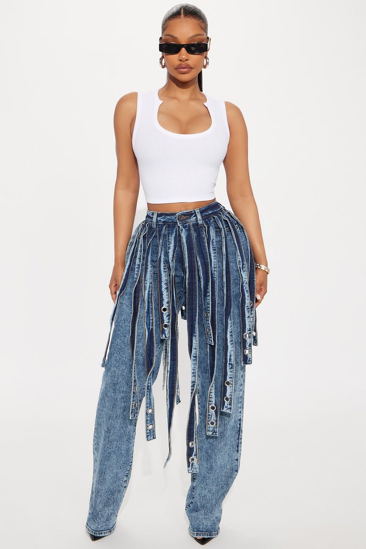 Alexis Ribbed Sleeveless Tank Top - White