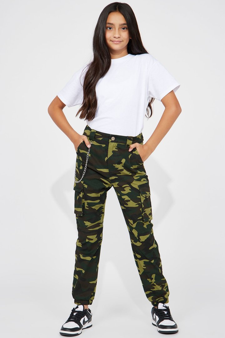 Mini Arya Cargo Joggers - Camouflage