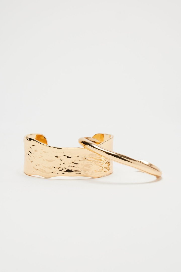 Mira 2 Piece Bracelet Set - Gold