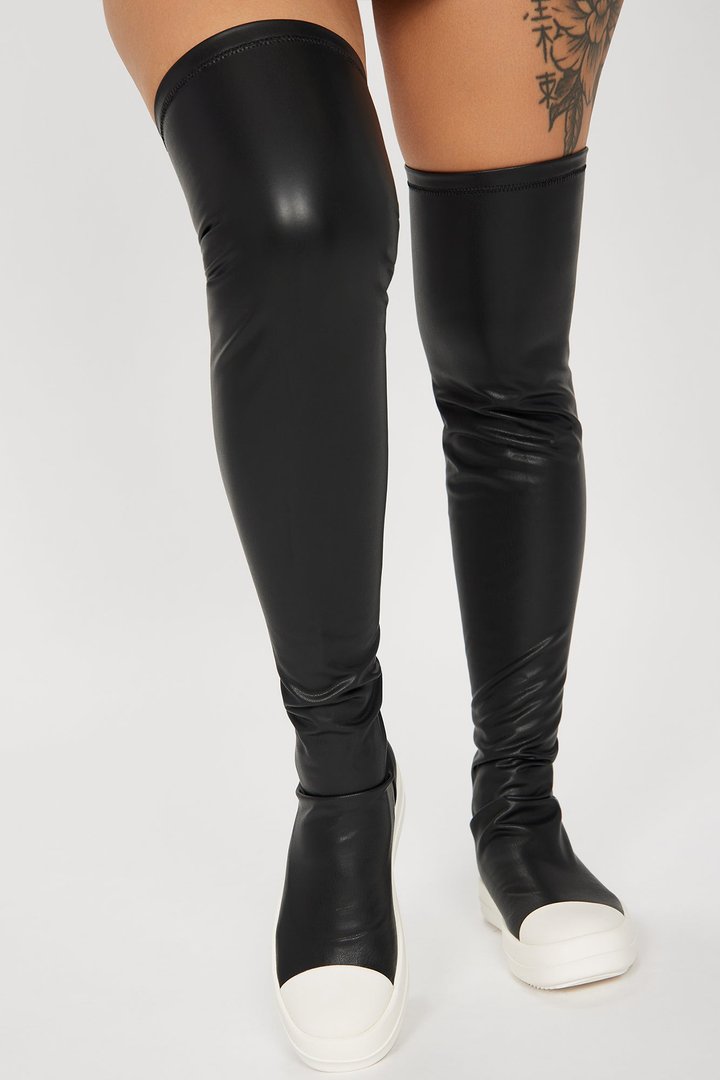 Loren Over The Knee Boots - Black
