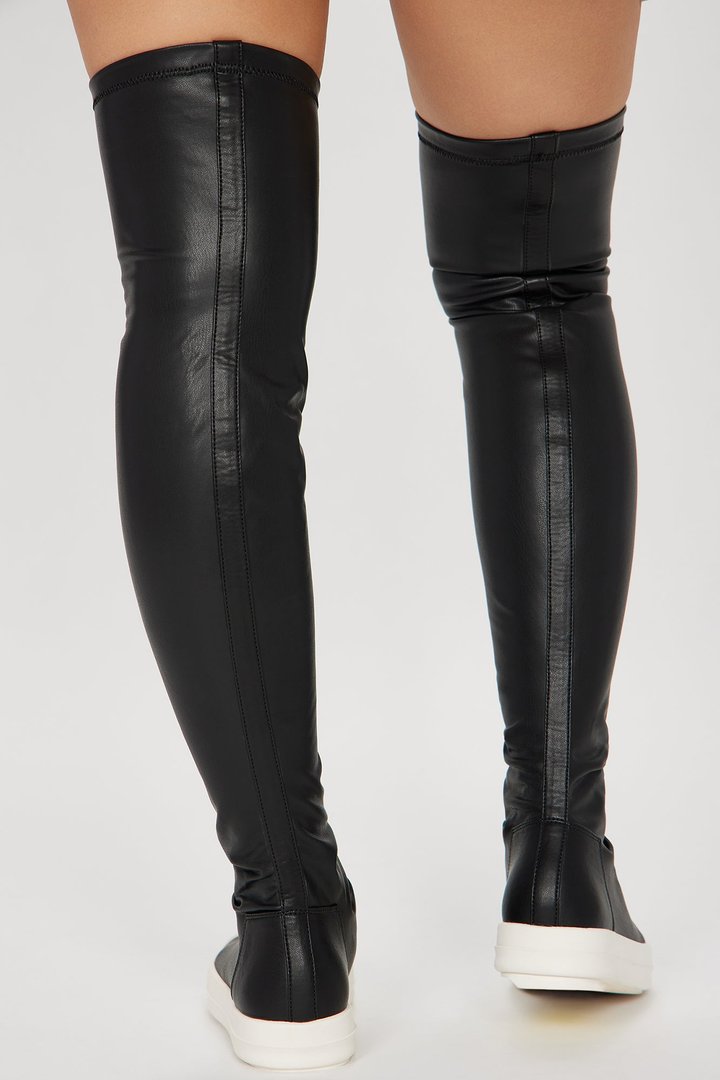 Loren Over The Knee Boots - Black