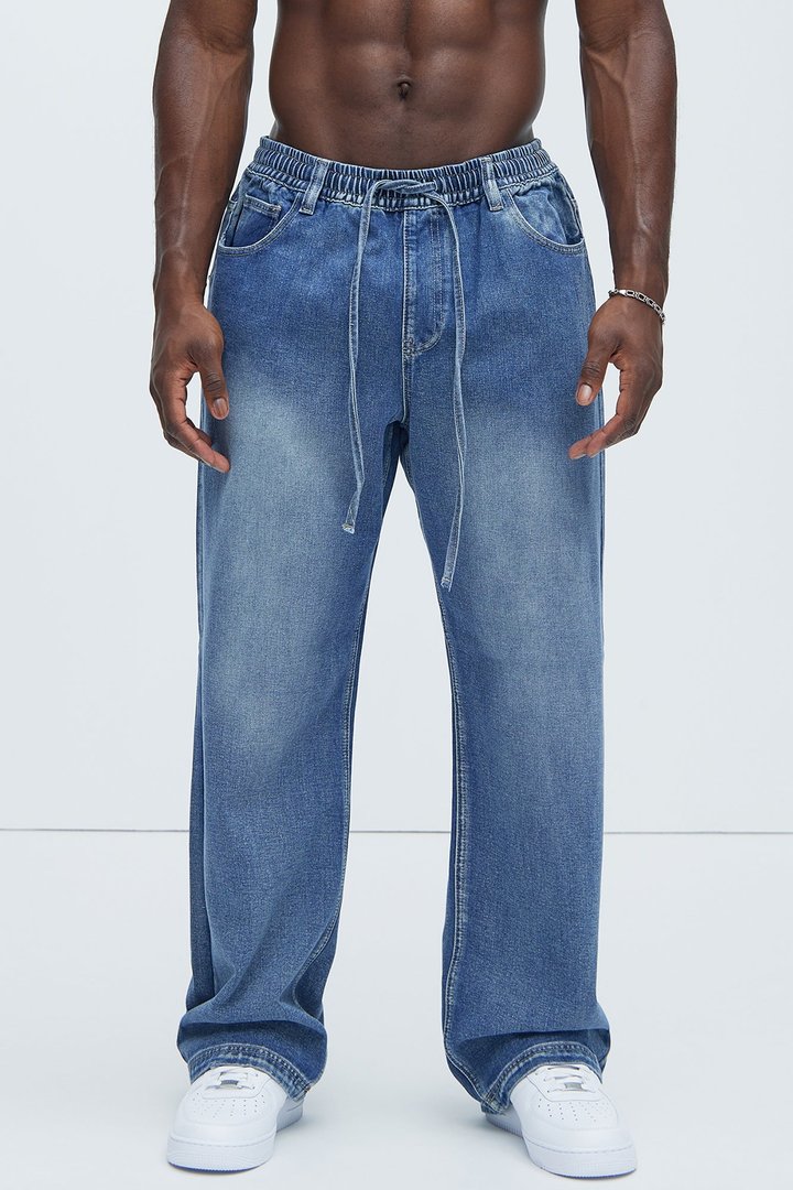 The All Day Flex Waist Baggy Jean - Indigo