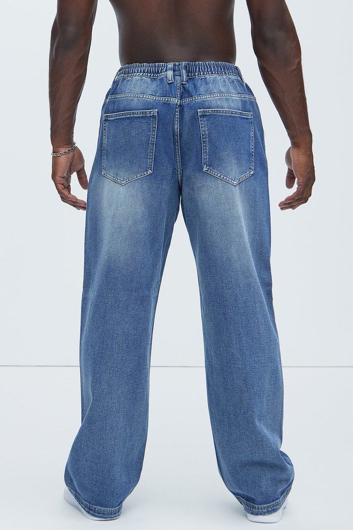The All Day Flex Waist Baggy Jean - Indigo