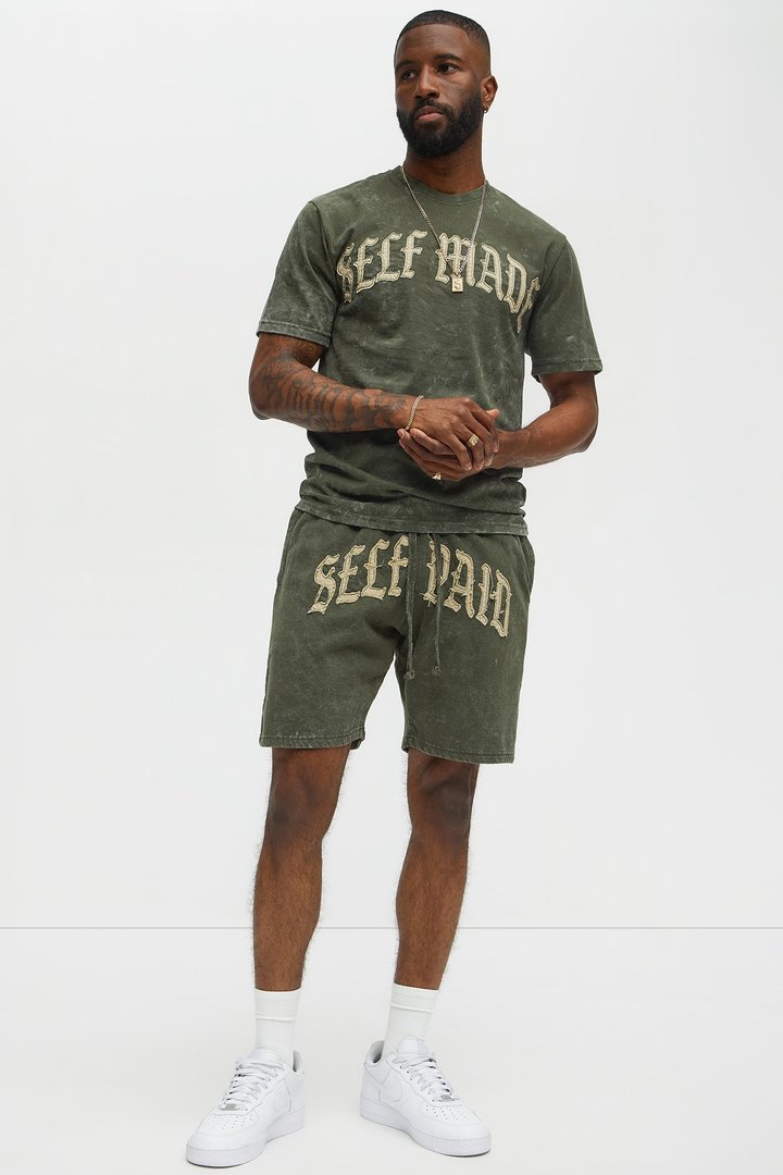 Self Paid Sweatshorts - Olive