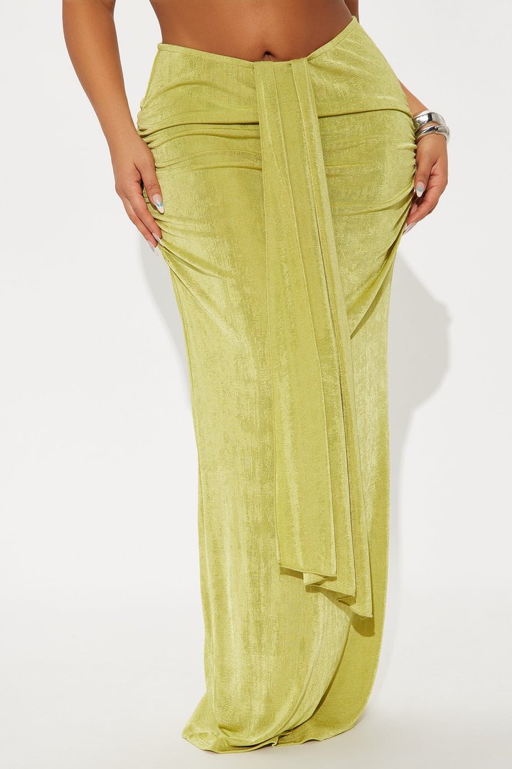 Let's Getaway Slinky Knit Maxi - Green