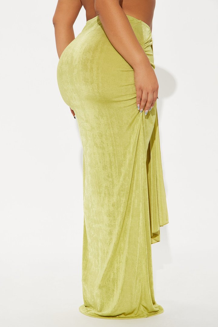 Let's Getaway Slinky Knit Maxi - Green