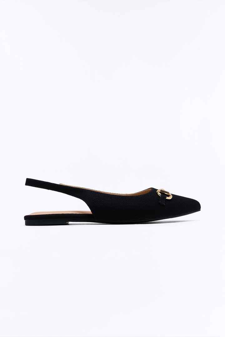 Rem Slingback Flats - Black