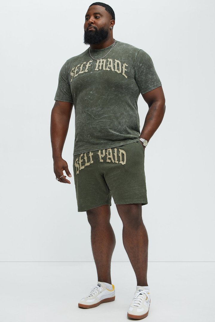 Self Paid Sweatshorts - Olive
