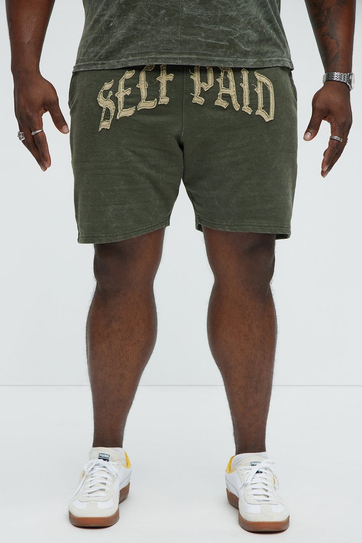 Self Paid Sweatshorts - Olive