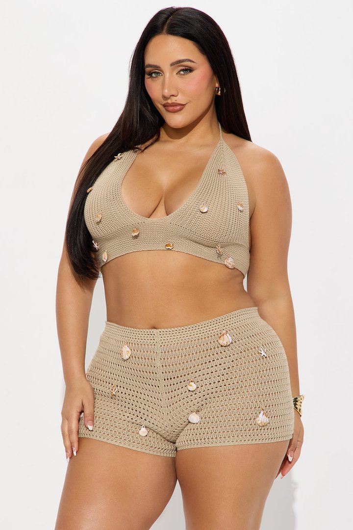 Seashell Dreams Crochet Top - Natural
