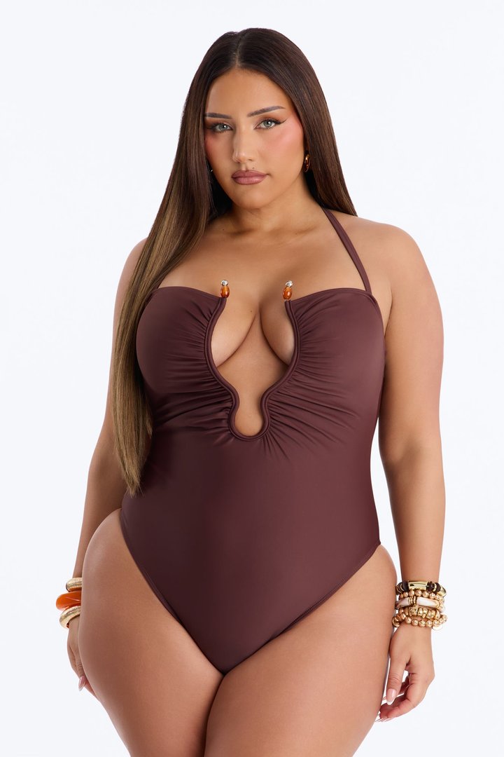 Miranda 1 Piece Swimsuit - Chocolate