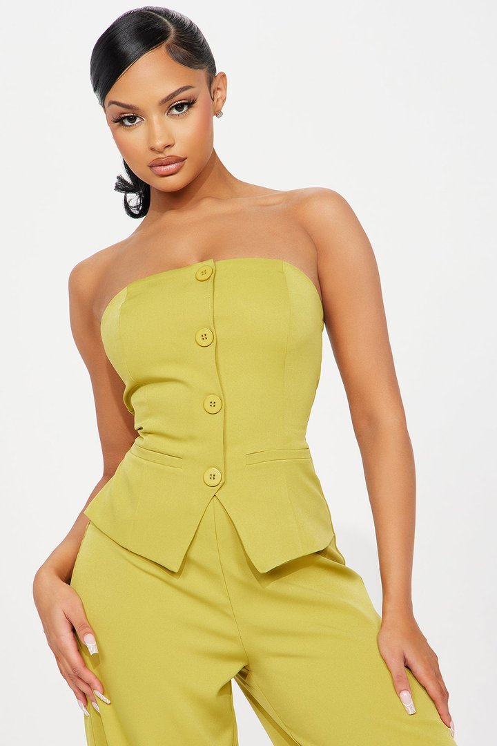 Employee Of The Week Jumpsuit - Chartreuse