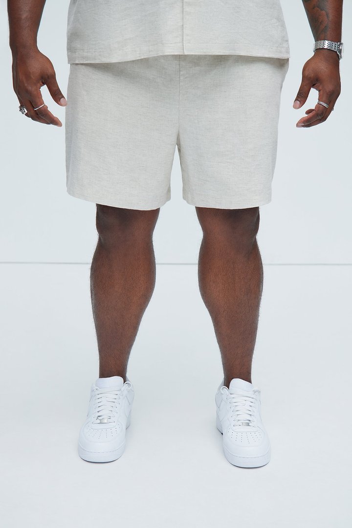 Bahamas Linen Shorts - Oatmeal