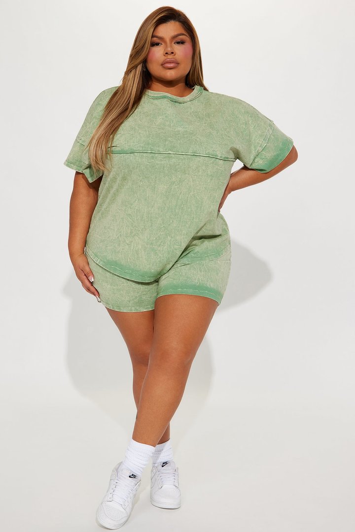 Making Decisions Mineral Wash Short Set - Sage