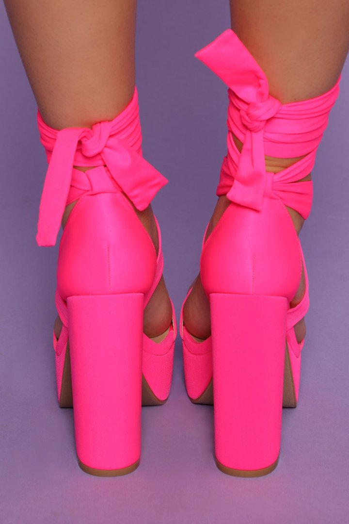 Plot Twist Heel - Neon Pink