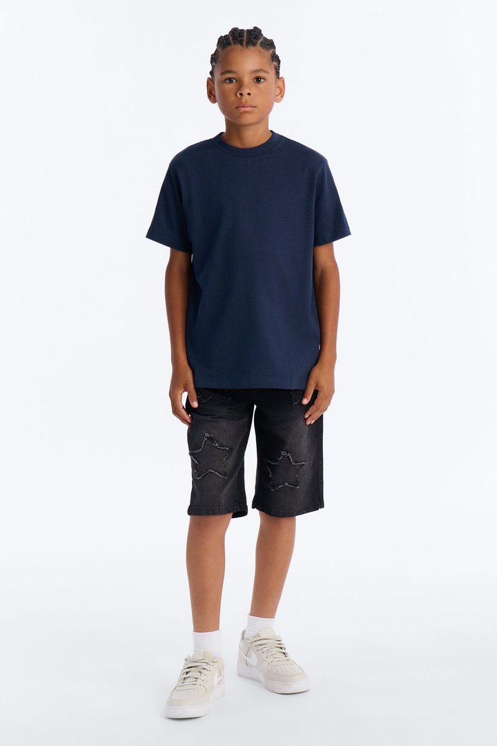 Mini Just The Right Time Short Sleeve Tee - Navy
