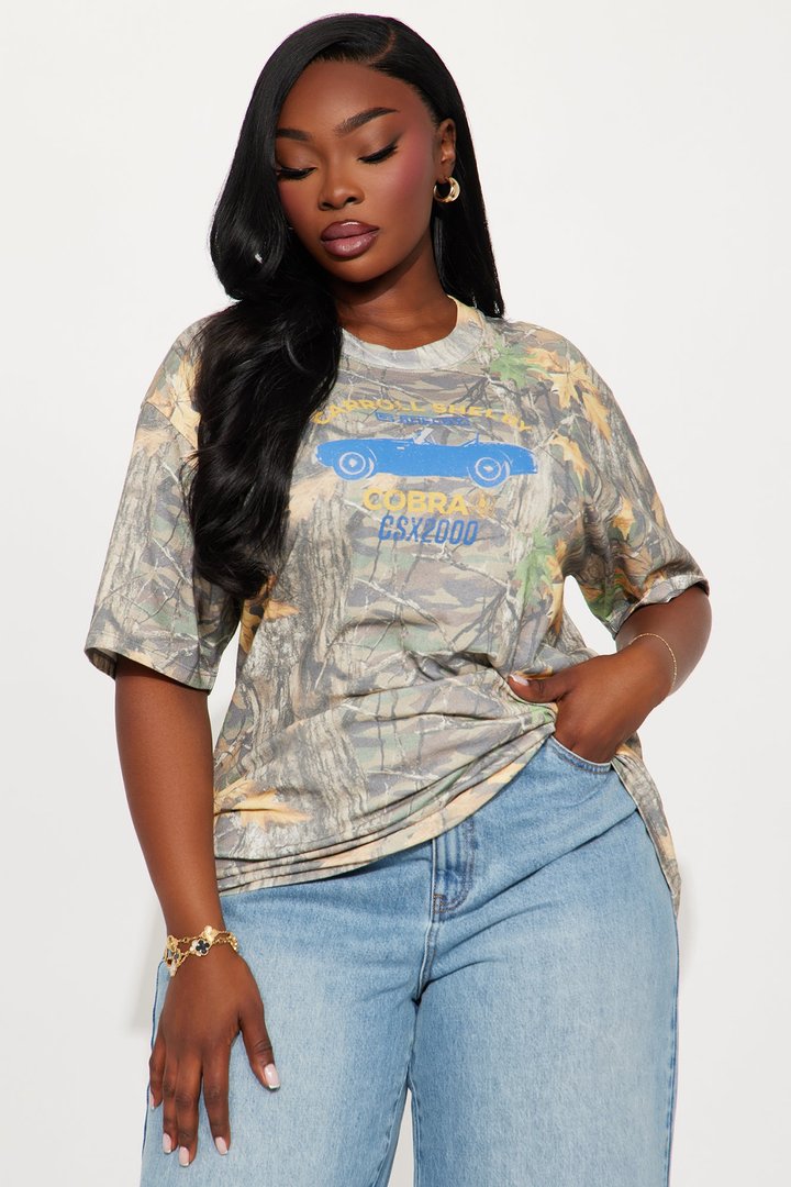 Shelby Cobra Camo Oversized Tee - Camouflage