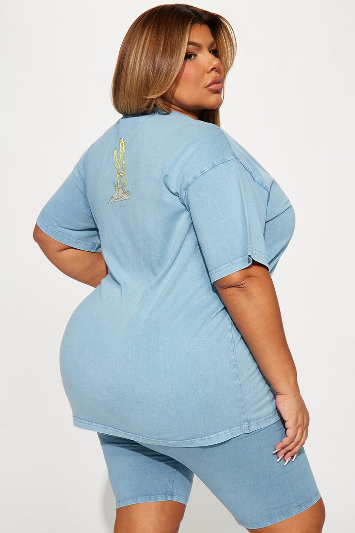 Desert Dream Biker Short Set - Blue