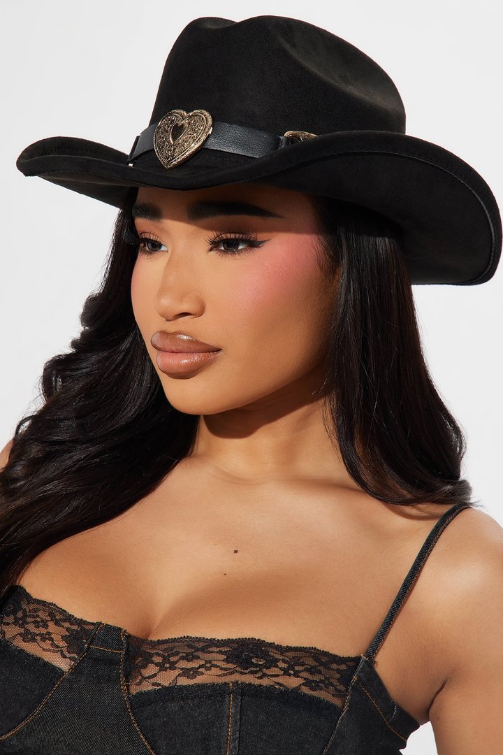 Ride Or Die Kinda Love Cowboy Hat - Black