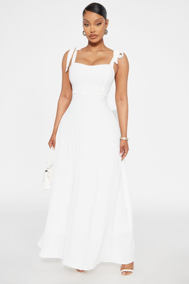 Shana Airflow Maxi Dress - White