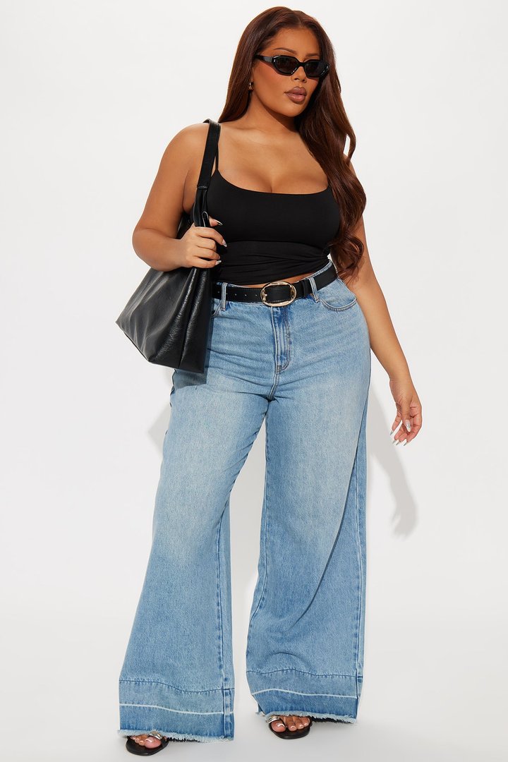 Kiana Double Lined Jersey Cami - Black
