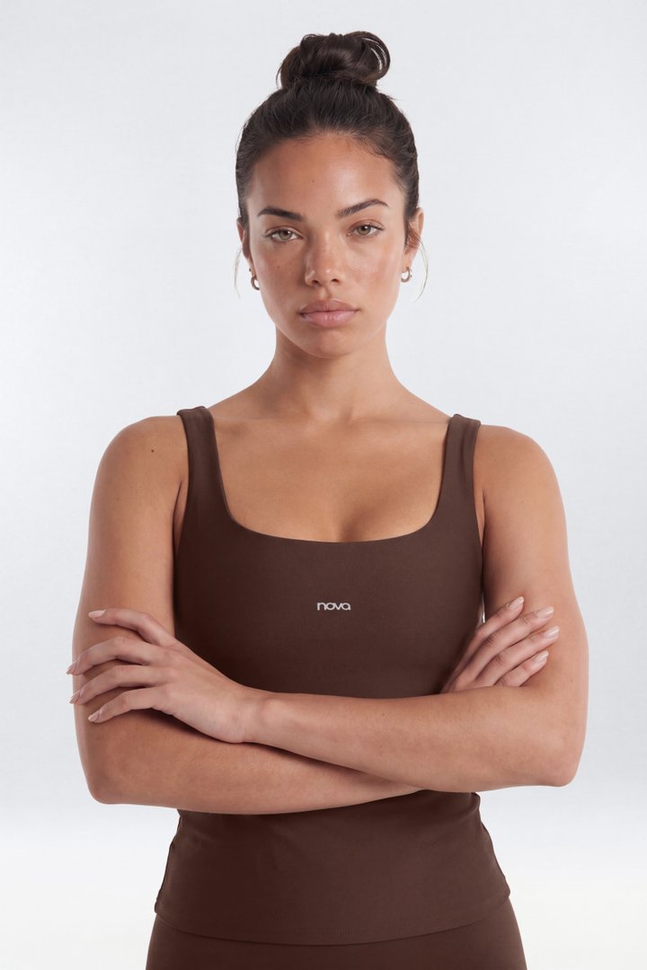 AirSculpt™ Sports Tank Top - Brown