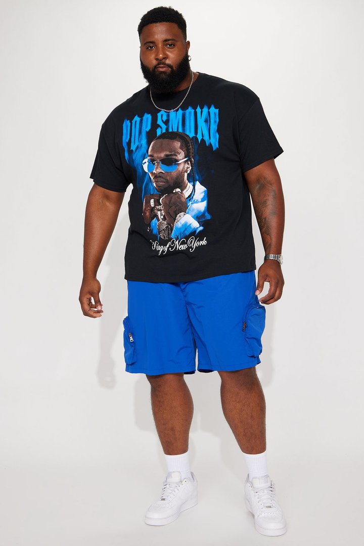 All This And That Nylon Cargo Shorts - Royal