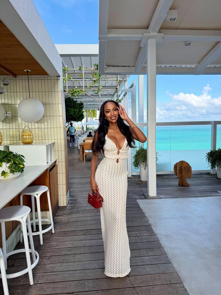 Paige Lace Backless Maxi Dress - Cream