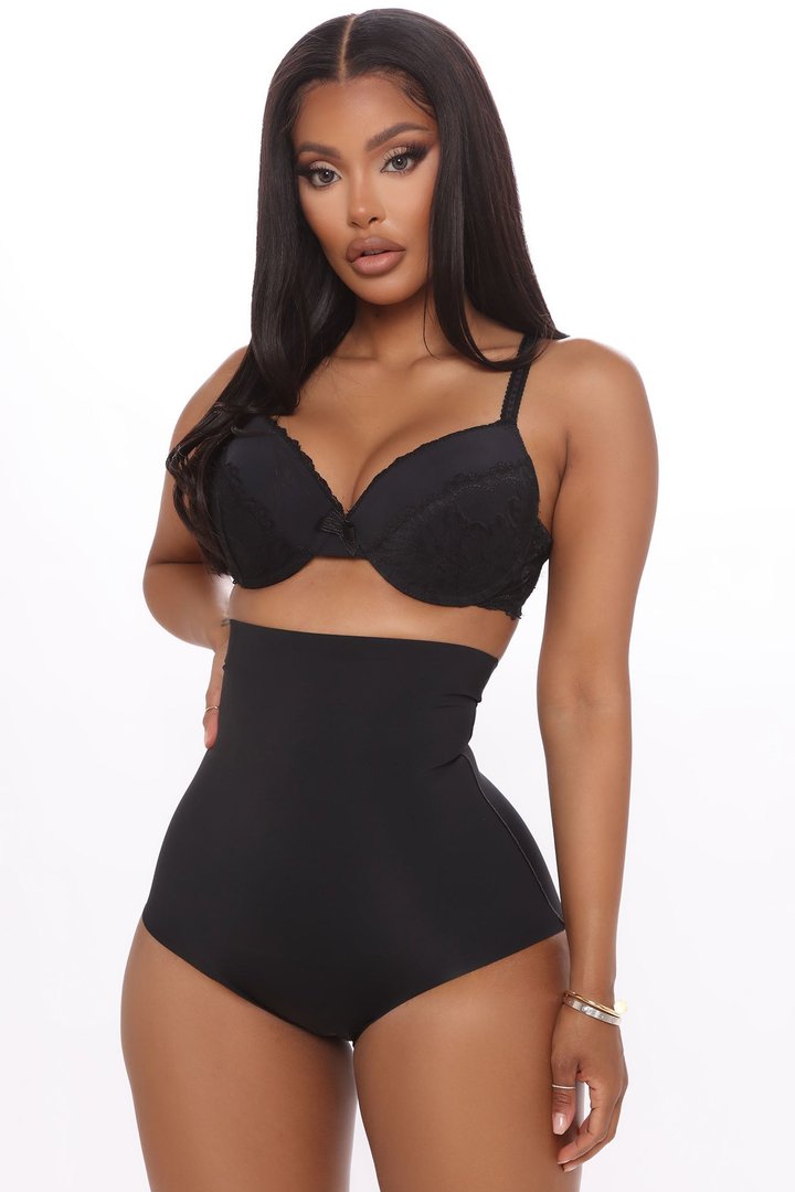 Cinch Me In High Waisted Panty - Black