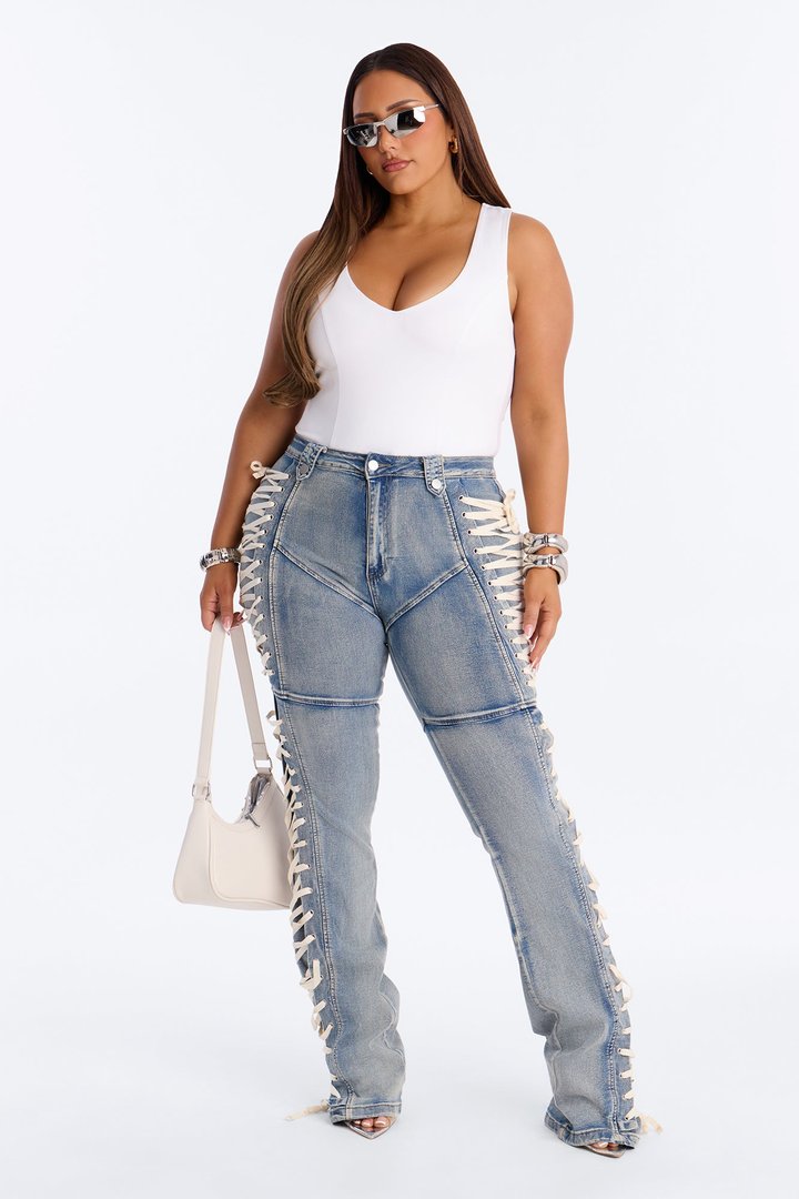 Delta Double Lined Bodysuit - White
