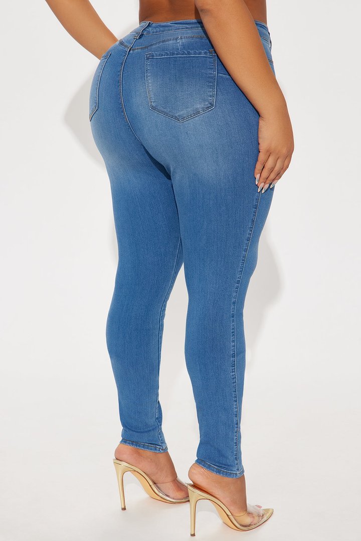 Tall Classic Beauty Booty Lifter Skinny Jeans - Medium Blue Wash