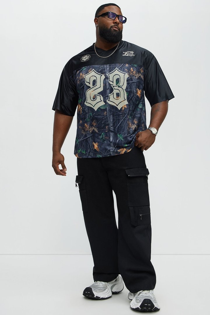 Saints Camo Short Sleeve Jersey - Black