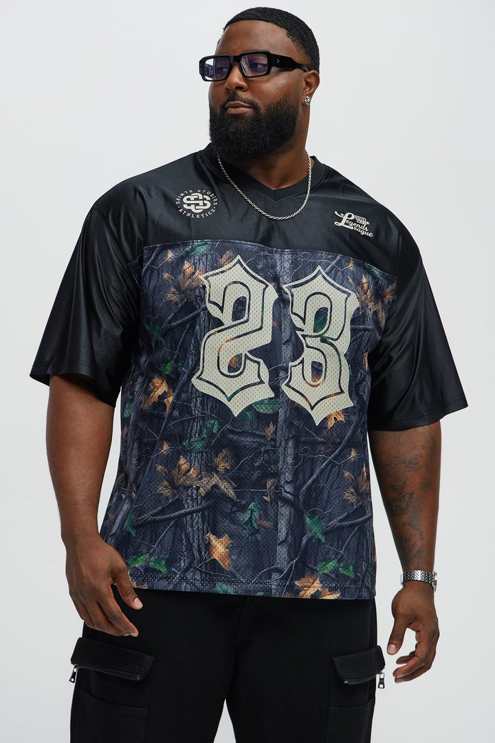 Saints Camo Short Sleeve Jersey - Black