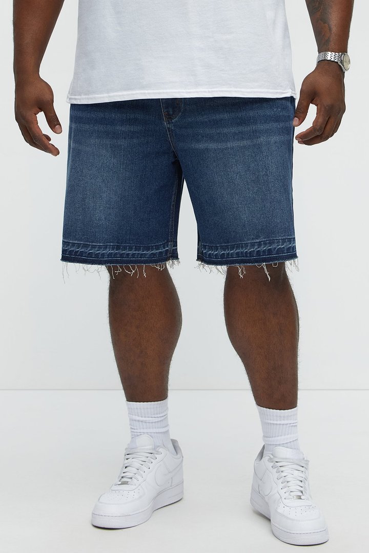 Relaxed Lemoyne Denim Shorts - Medium Blue Wash
