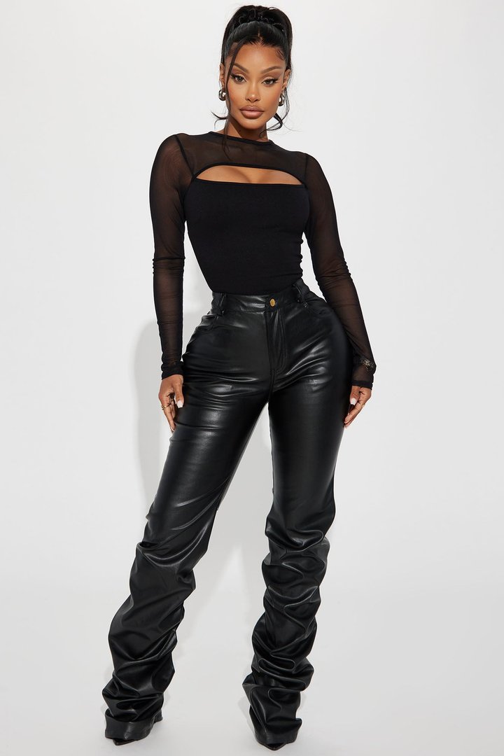 Milan Mesh Bodysuit - Black