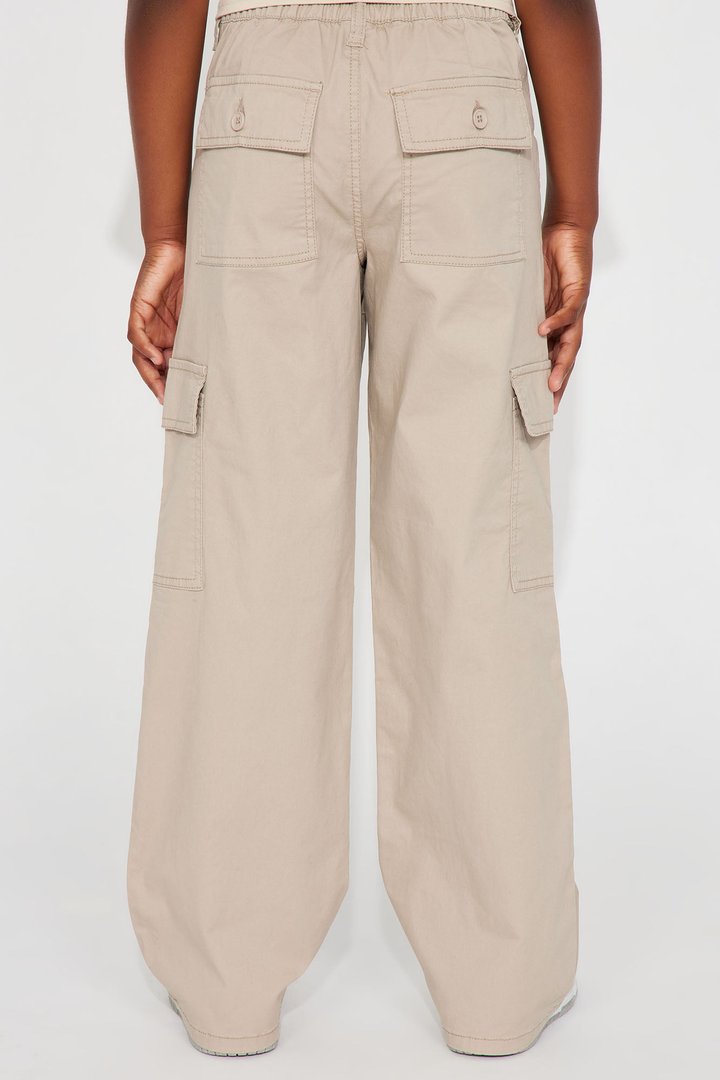 Mini Make It Worth It Straight Leg Uniform Cargo - Khaki