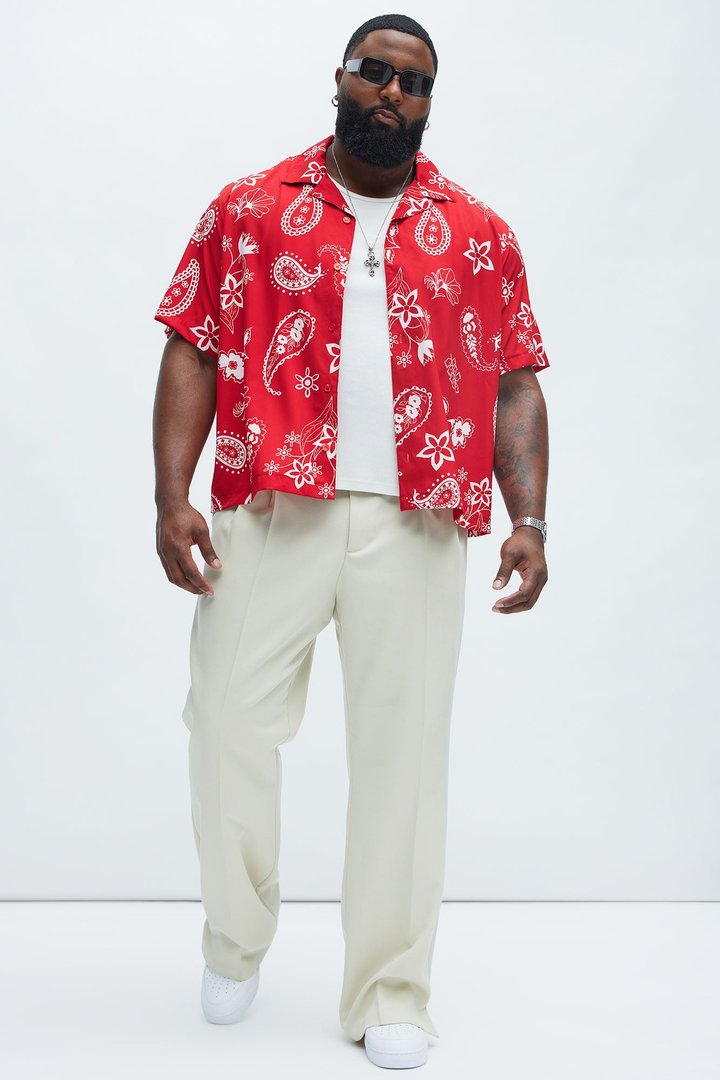 Gary Paisley Shirt - Red