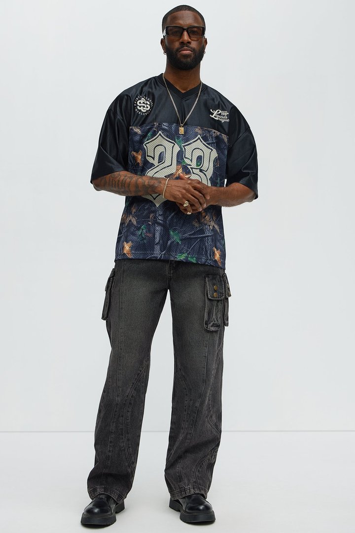 Saints Camo Short Sleeve Jersey - Black