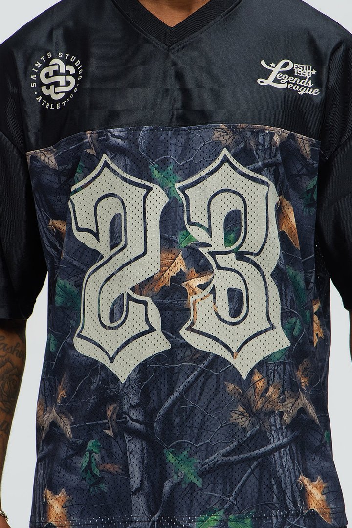 Saints Camo Short Sleeve Jersey - Black