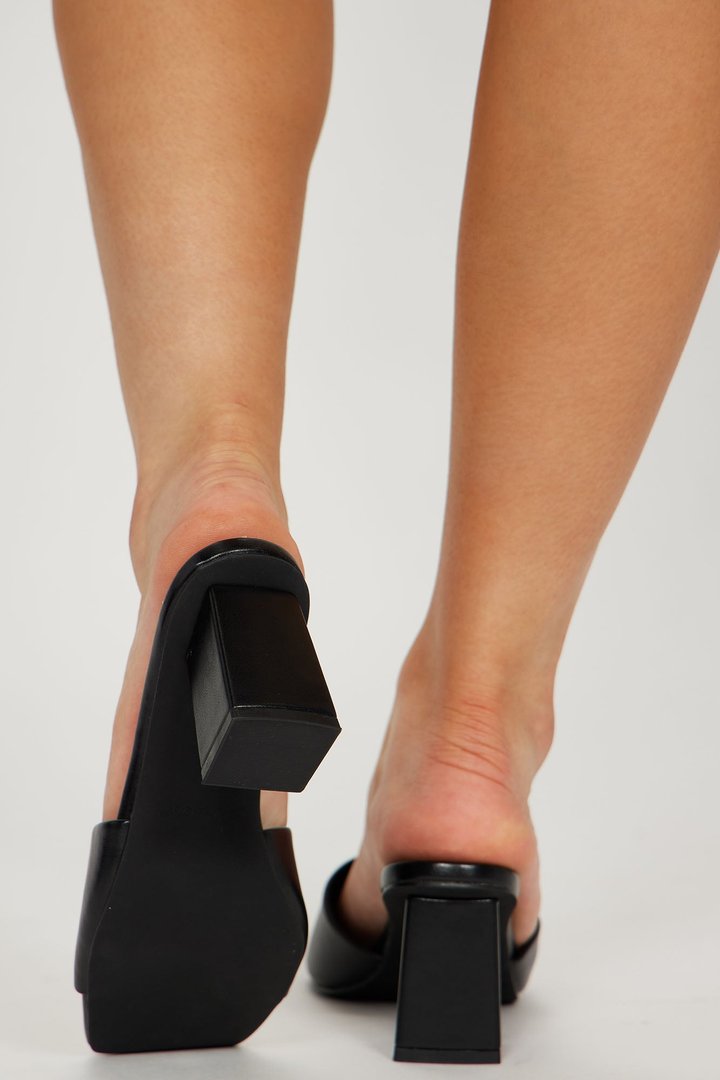 Meant To Last Heeled Mules - Black