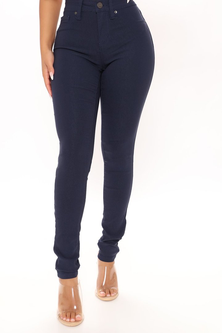 Hyperstretch Skinny Pants - Navy
