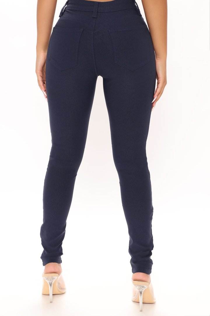 Hyperstretch Skinny Pants - Navy