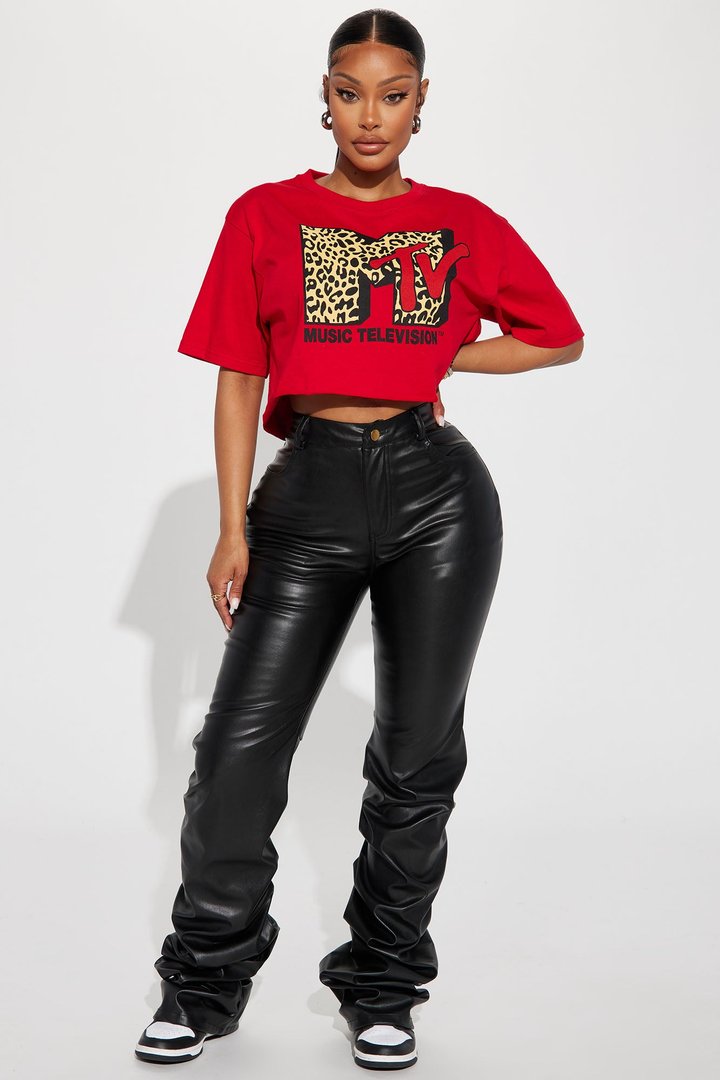 MTV Music Television Graphic Tee - Red
