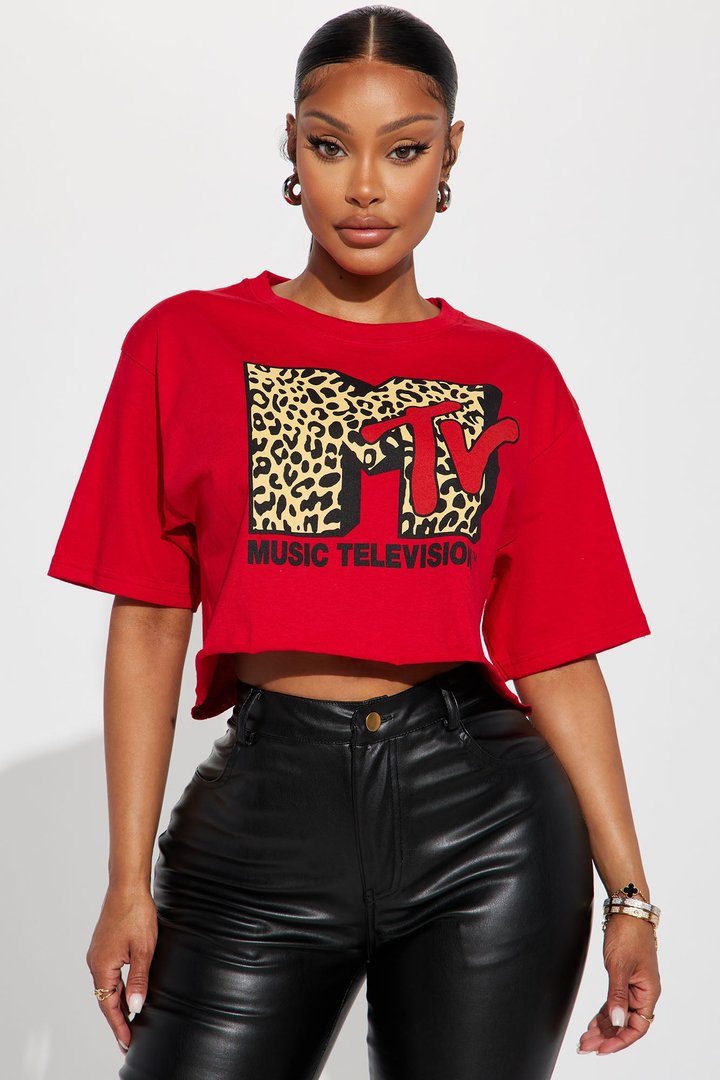 MTV Music Television Graphic Tee - Red